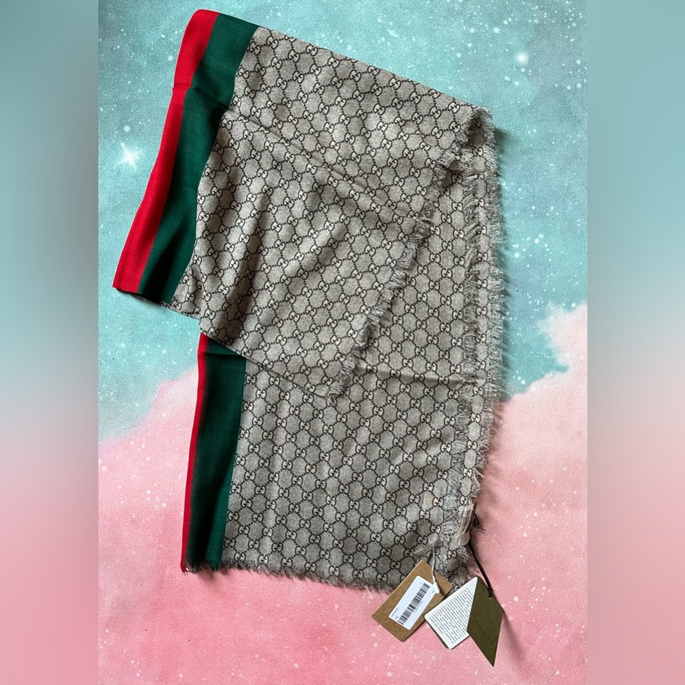 Gucci GG Wool Stole Scarf